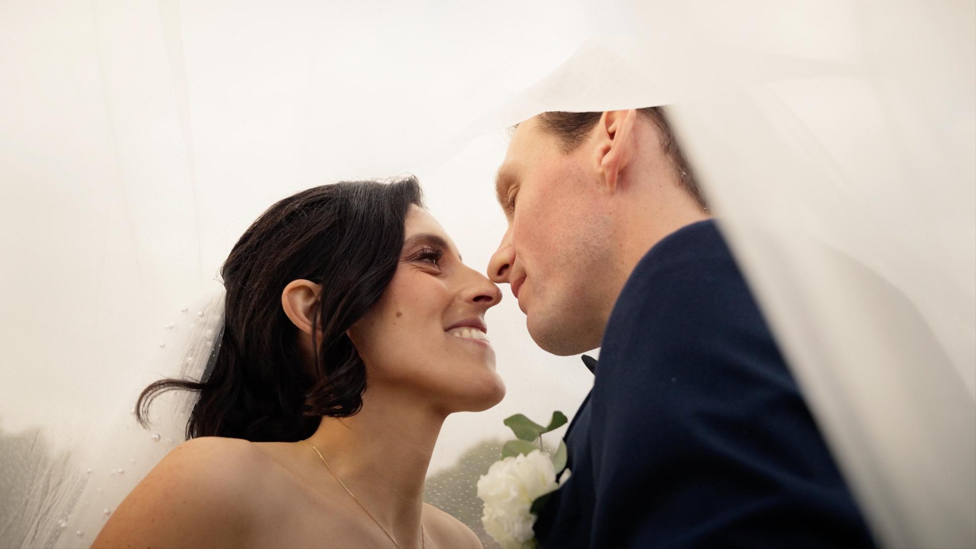 Couple de mariés filmé pour la vidéo Mariage Marie & Nicolas