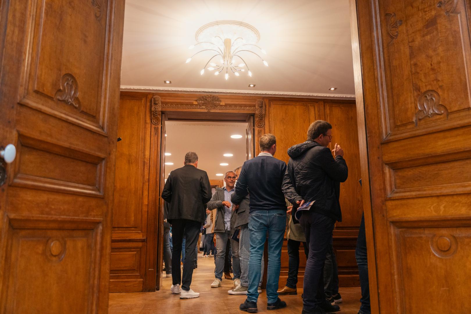 Moment d’événement photographié pour le projet Club Immobilier & Patrimoine Caennais